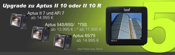 Leaf Upgrade Aptus II 10 oder 10R